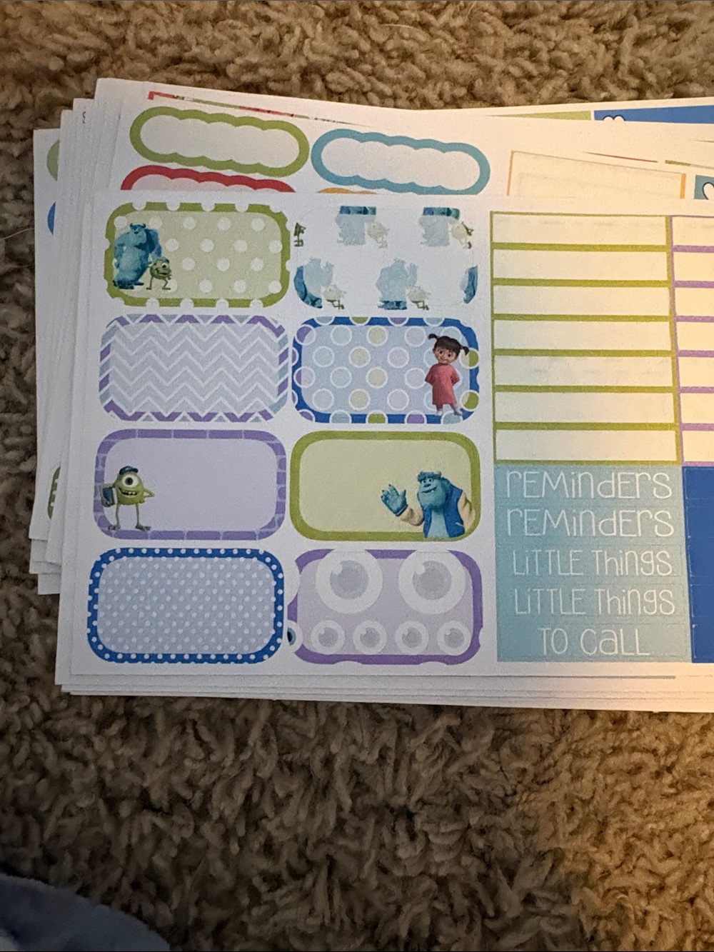 Assorted Planner Sticker Sheets - Multicolor - Picture 3 of 16